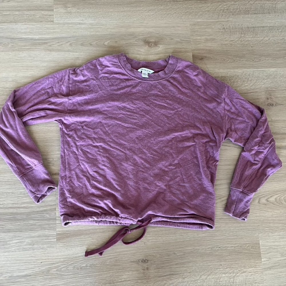 ** Women's Athleta Marina Crew Neck Sweatshirt Mauve Pink size M
